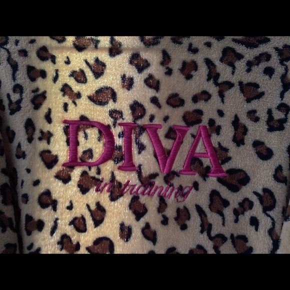 Vintage Couture Mother/Daughter Leopard Matching Robes - Picture 3 of 6